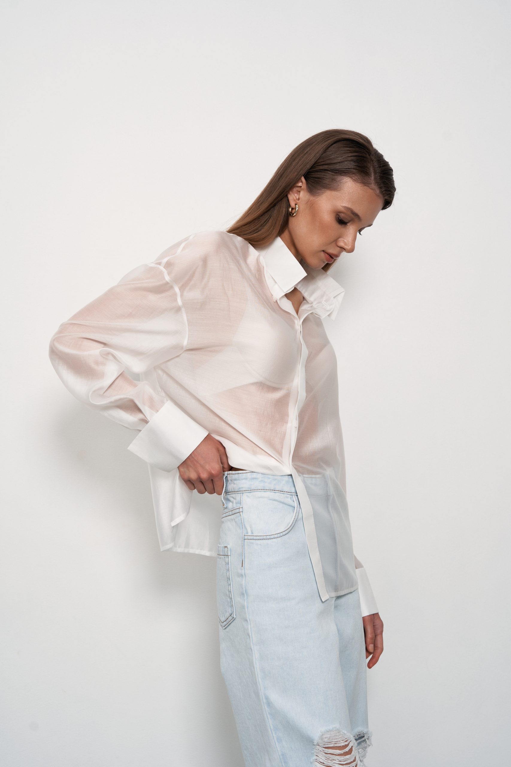 Блуза Вуаль white