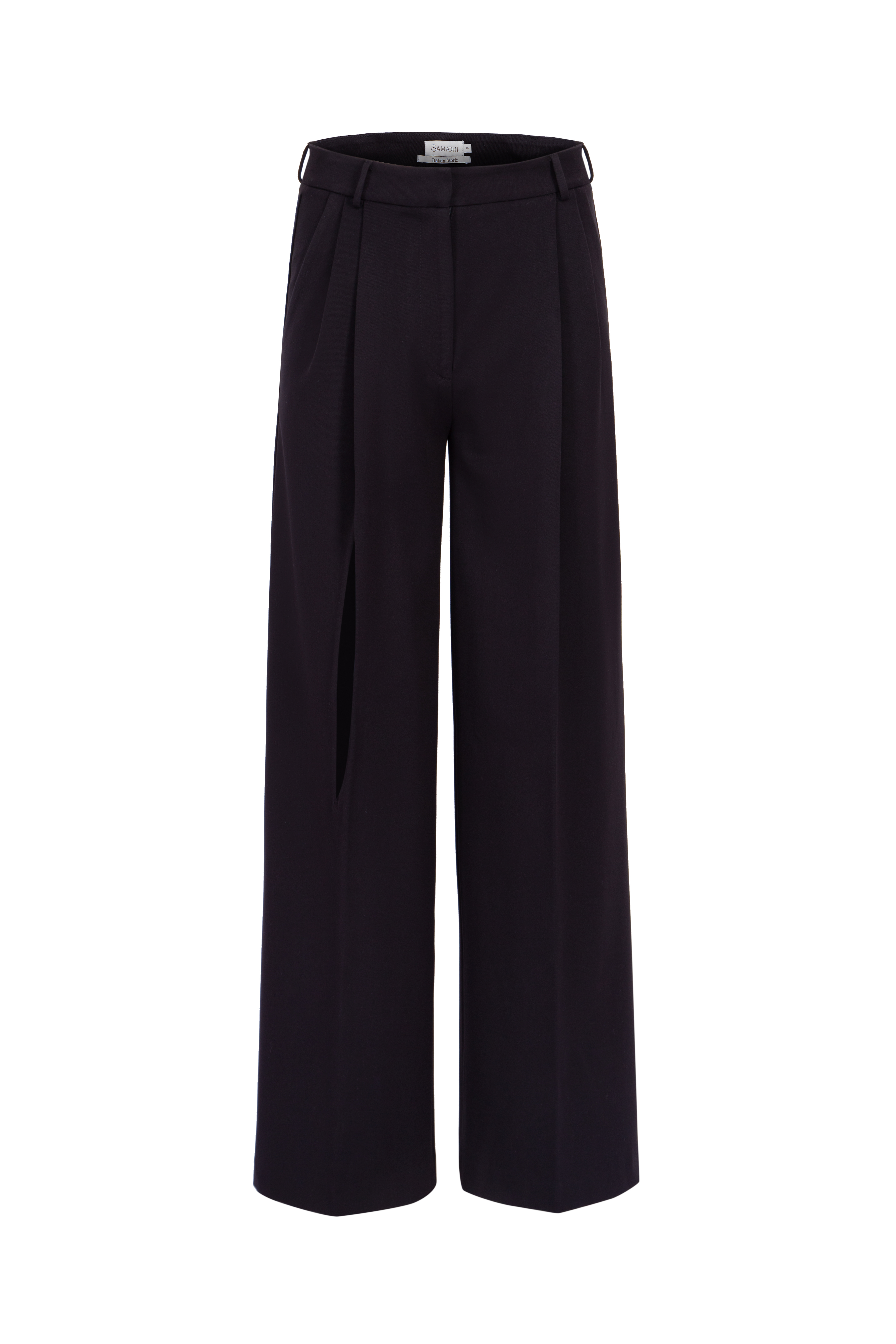 Palazzo with deep slit black
